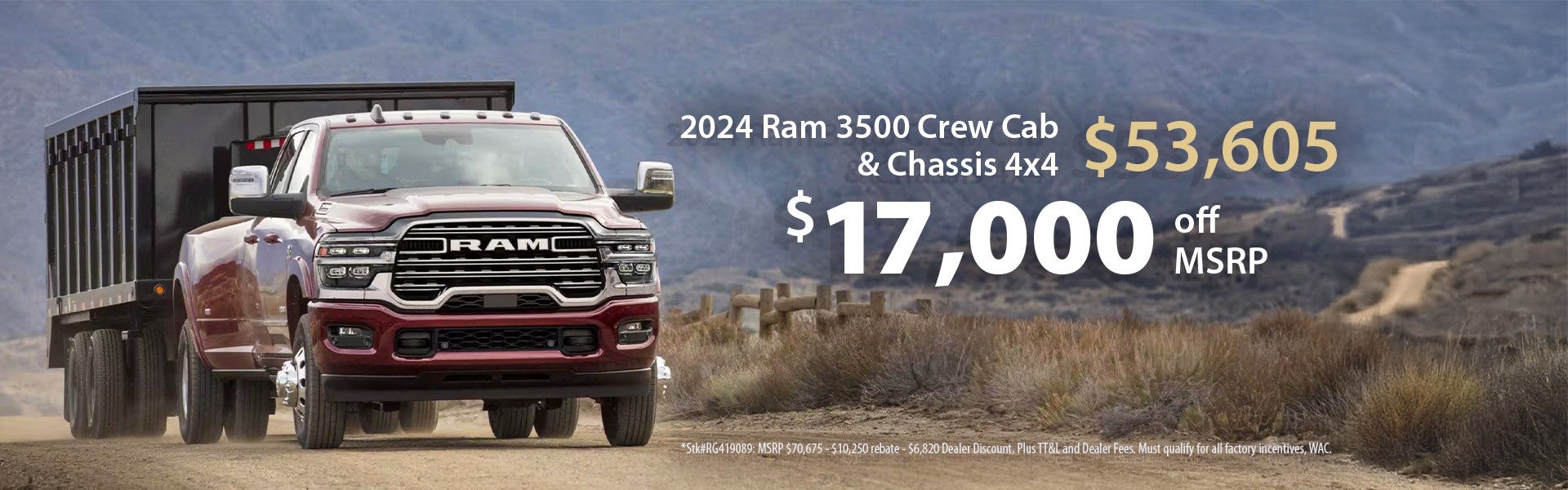 Ram 3500 17k off